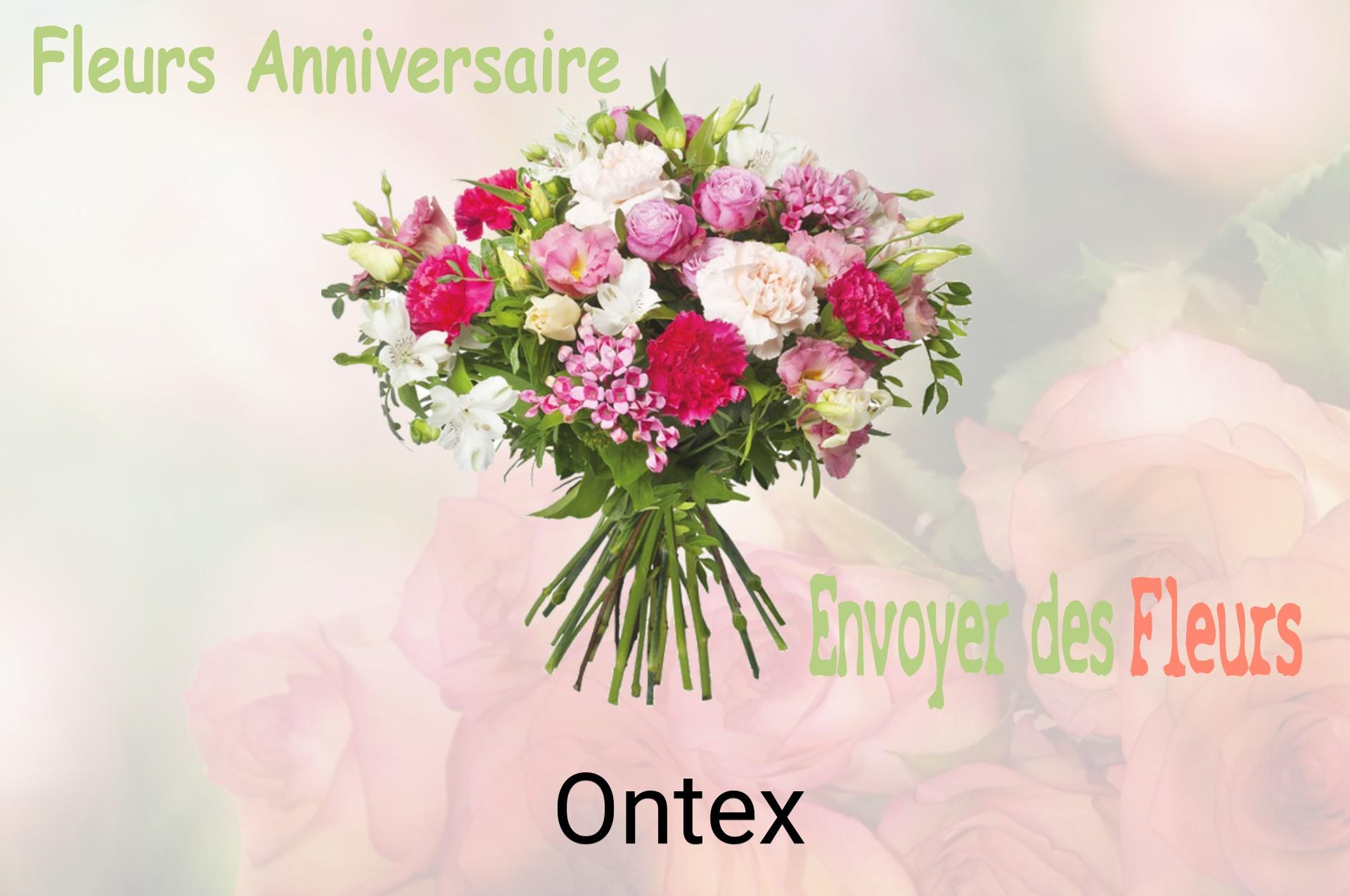 Bouquet de fleurs d’anniversaire livré à Ontex